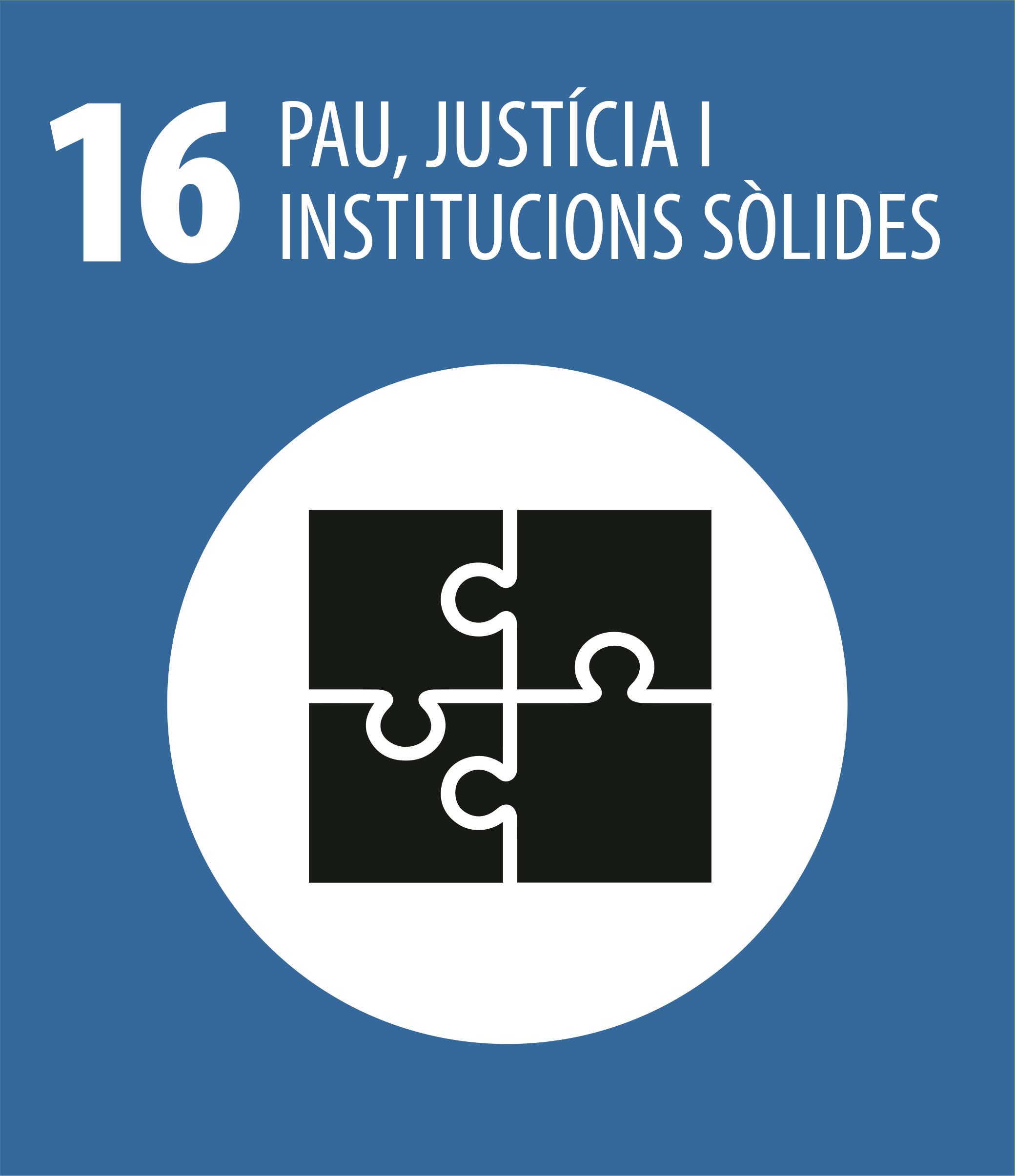 ODS 16 Pau justícia i institucions sòlides
